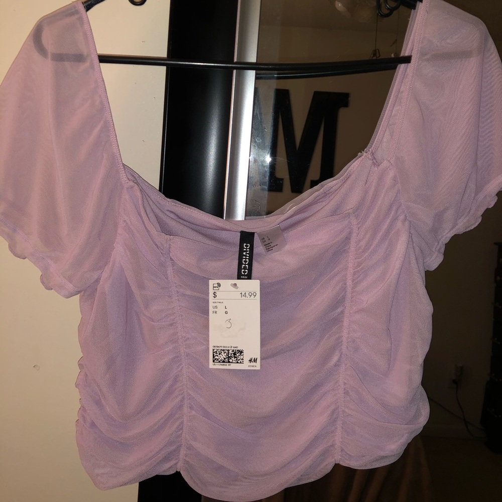 H&M purple top